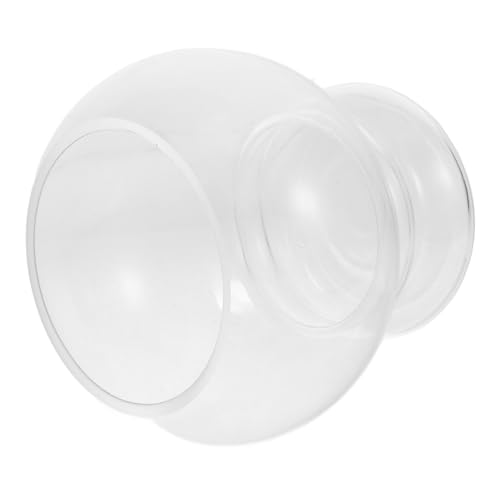 LOLIPPYY Transparente Runde Kleine Glasfischschale Stabiles Aquarium Desktop Dekoration für Goldfische Betta Fisch Geeignet für Wohnzimmer Büro Kleine Aquarien von LOLIPPYY