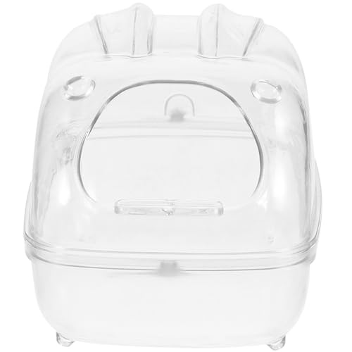 LOLIPPYY Transparenter Hamster Sandbad aus Robustem Multifunktionale Kleintier Badewanne und Toilette für Hamster Meerschweinchen und Rennmäuse Leicht zu Reinigen und Langlebig für von LOLIPPYY