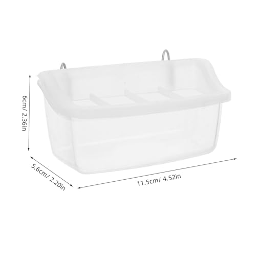 LOLIPPYY Transparenter Papageien futterspender für Käfig Spritzwassergeschützte Futterbox zum Aufhängen Innen und Außen Nutzbar Leicht Kontrollierbar Geeignet für Wellensittich LOLIPPYY Transparenter Papageien futterspender für Käfig Spritzwassergeschützte Futterbox zum Aufhängen Innen und Außen Nutzbar Leicht Kontrollierbar Geeignet für Wellensittich von LOLIPPYY