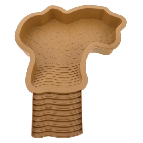 LOLIPPYY Turtle Bath Basin mit Rutschfester Kletterrampe Vielseitiges Wasser Badebecken für Schildkröten mit Sonnigem Badeplatz und Sowie Wasserschale Geeignet für Reptilien und von LOLIPPYY