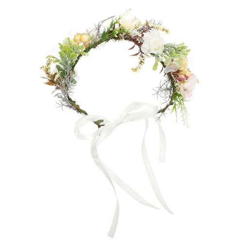 LOLIPPYY Verstellbares Blumenkollier für Hunde mit Elegantem Blumenkranz Komfortables Hundehalsband für Hochzeit Haustierdekoration Einstellbares Band Geeignet für Fotoshootings und von LOLIPPYY