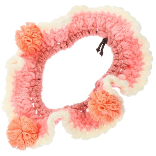LOLIPPYY Verstellbares Haustierhalsband mit Blumenmotiv Dekoratives Katzen und Hundehalsband Verstellbar Bequem und Stylisch für Fotoshootings und Partys Passt Meisten Haustieren von LOLIPPYY