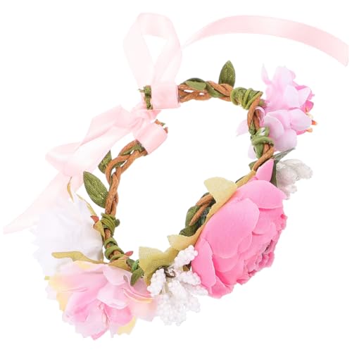 LOLIPPYY Verstellbares Leichtes Katzenhalsband mit Atmungsaktivem Blumenkranz Dekoratives Haustier Accessoire für Welpen und Kätzchen Geeignet für Partys Fotoshootings und Festliche von LOLIPPYY
