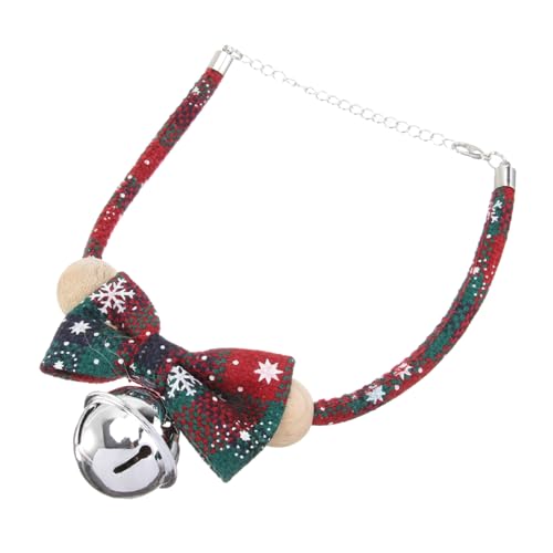 LOLIPPYY Verstellbares Weihnachts Hundehalsband mit Kreativer Fliege und Glocke Langlebiges Haustier Zubehör für Welpen und Katzen Komfortabel und Sicher Einstellbare Festliche von LOLIPPYY
