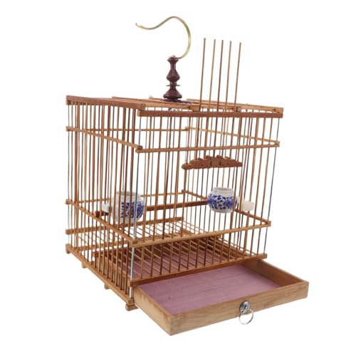LOLIPPYY Vogelkäfig Aus Vogelkäfig Mit Tablett Mit Haken Für Im Freien Vintage Rechteckiger Hellbraun Metall LOLIPPYY Vogelkäfig Aus Vogelkäfig Mit Tablett Mit Haken Für Im Freien Vintage Rechteckiger Hellbraun Metall von LOLIPPYY