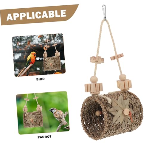 LOLIPPYY Vogelspielzeug Wellensittiche Hängendes Rattan Futterspielzeug für Papageien und Nymphensittiche Natürliches Holz Kauspielzeug zur Beschäftigung und Nahrungssuche im Käfig LOLIPPYY Vogelspielzeug Wellensittiche Hängendes Rattan Futterspielzeug für Papageien und Nymphensittiche Natürliches Holz Kauspielzeug zur Beschäftigung und Nahrungssuche im Käfig von LOLIPPYY