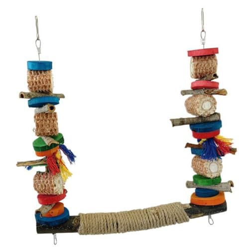 LOLIPPYY Vogelstand Holzspielzeug für Papageien und Wellensittiche Stabiles Kletter Knabberspiel Großer Sitzstab für Käfig und Desktop Natürliches Trainingsspielzeug für Vögel LOLIPPYY Vogelstand Holzspielzeug für Papageien und Wellensittiche Stabiles Kletter Knabberspiel Großer Sitzstab für Käfig und Desktop Natürliches Trainingsspielzeug für Vögel von LOLIPPYY