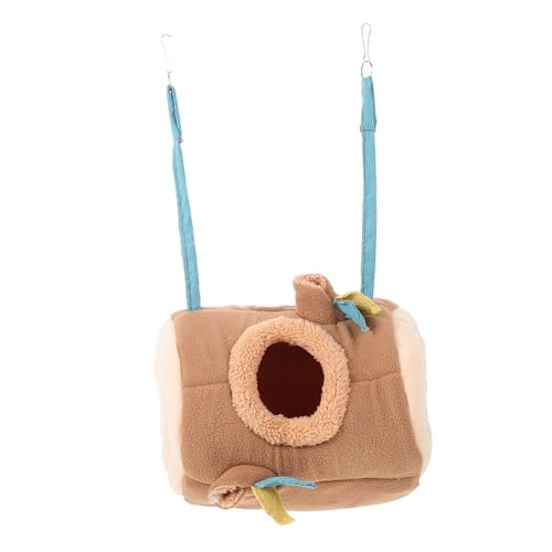 LOLIPPYY Warmer Baumwoll Kleintier Stammhaus für Hamster und Meerschweinchen Gemütliches Schlafnest Kuscheliges Winterbett für Kleine Haustiere Leicht und Tragbar als Kuschelhöhle und von LOLIPPYY
