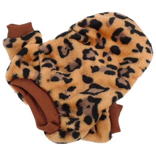 LOLIPPYY Warmer Hundepullover aus Korallfleece Niedlicher Winterpullover für Kleine Hunde Weiche Bequeme Haustierkleidung mit Einfachem An Ausziehen für Kalte Herbst Wintertage von LOLIPPYY