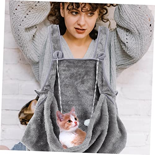 LOLIPPYY Warmes Korallfleece Katzenhalteschürze mit Großer Tasche für Kleine Haustiere Wie Katzen Kaninchen und Welpen Strapazierfähig und Komfortabel für Ruhigen Haustiertransport und von LOLIPPYY