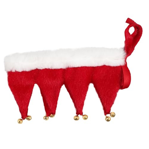 LOLIPPYY Weihnachtliches Hundehalsband mit Glocke Festliches Haustierzubehör für Hunde Verstellbar Süßes Weihnachts Party Accessoire für und Familienfeiern von LOLIPPYY