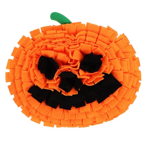 LOLIPPYY für Hunde Groß Rutschfestes Pumpkin Snuffle Mat aus Langlebigem Fleece Fördert Stressabbau und Langsames Fressen für Große Hunderassen in Leuchtendem Orange LOLIPPYY für Hunde Groß Rutschfestes Pumpkin Snuffle Mat aus Langlebigem Fleece Fördert Stressabbau und Langsames Fressen für Große Hunderassen in Leuchtendem Orange von LOLIPPYY