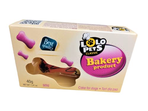 Lolo Pets 8X4X2 cm Cake for Dogs Mini bosvruchten hondensnack von LOLO PETS