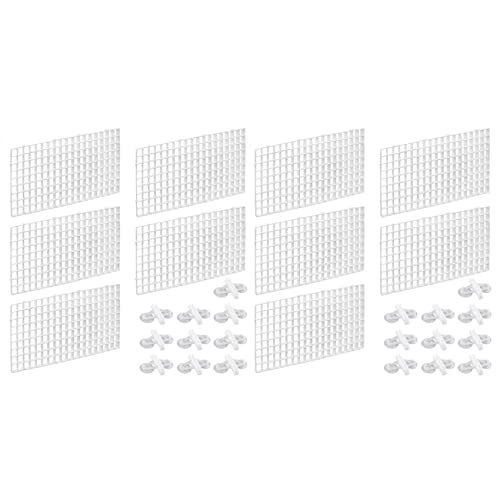 LOLPALONE 20 Stück Aquarium Divider Aquarium Teiler Filter Gitter Trenn Gitter Tray Isolation Board Gitter mit 20 PCS SaugnäPfen von LOLPALONE