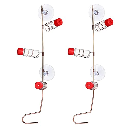 LOLPALONE 2er-Pack Saugnäpfe, Vogelfutterspender Aus Kupferdraht, Vogelfutterspender, Vogelwasserspender mit Plastikflaschen LOLPALONE 2er-Pack Saugnäpfe, Vogelfutterspender Aus Kupferdraht, Vogelfutterspender, Vogelwasserspender mit Plastikflaschen von LOLPALONE
