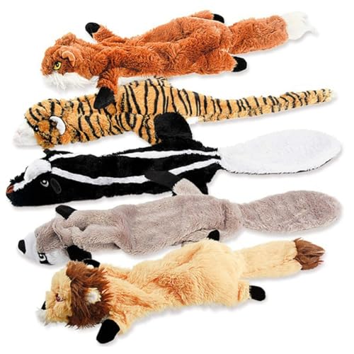 LOLPALONE 5 Stück quietschendes , Kauspielzeug für Hunde aus Plüsch für kleine, mittlere und große Haustiere, langlebig LOLPALONE 5 Stück quietschendes , Kauspielzeug für Hunde aus Plüsch für kleine, mittlere und große Haustiere, langlebig von LOLPALONE