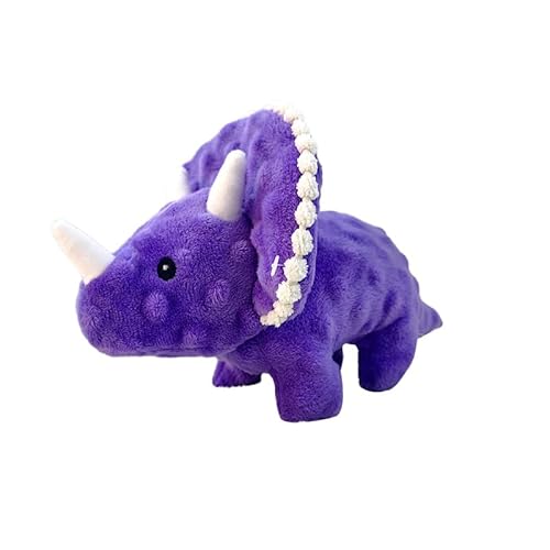 LOMTRATS Quietschspielzeug für Hunde,Dinosaurier,ohne Füllung,knisterndes Plüsch-Hundespielzeug,um sie zu beschäftigen,interaktives Kauspielzeug für Hunde zum Zahnen von Welpen LOMTRATS Quietschspielzeug für Hunde,Dinosaurier,ohne Füllung,knisterndes Plüsch-Hundespielzeug,um sie zu beschäftigen,interaktives Kauspielzeug für Hunde zum Zahnen von Welpen von LOMTRATS