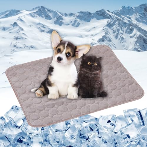 LONGCAO Kühlmatte für Den Sommer 100 x 75 cm Schnelle Abkühlung Entlastung im Heißen Sommer für Haustiere Kühlmatte Hund Kühldecke Hunde Katzen für Sofa, Kiste, Käfig, Nest, Auto, Braun LONGCAO Kühlmatte für Den Sommer 100 x 75 cm Schnelle Abkühlung Entlastung im Heißen Sommer für Haustiere Kühlmatte Hund Kühldecke Hunde Katzen für Sofa, Kiste, Käfig, Nest, Auto, Braun von LONGCAO