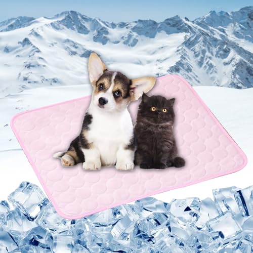 LONGCAO Kühlmatte für Den Sommer 150 x 100 cm Schnelle Abkühlung Entlastung im Heißen Sommer für Haustiere Kühlmatte Hund Kühldecke Hunde Katzen für Sofa, Kiste, Käfig, Nest, Auto, Rosa LONGCAO Kühlmatte für Den Sommer 150 x 100 cm Schnelle Abkühlung Entlastung im Heißen Sommer für Haustiere Kühlmatte Hund Kühldecke Hunde Katzen für Sofa, Kiste, Käfig, Nest, Auto, Rosa von LONGCAO