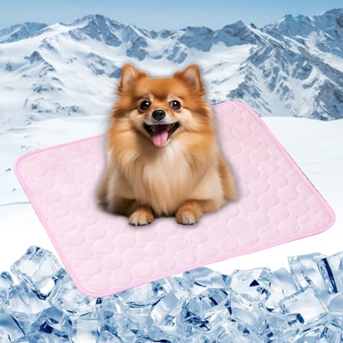 LONGCAO Kühlmatte für Hunde Katzen 150 x 100 cm Selbstkühlend, Abwischbar, Robust, mit Gel Waschbare, Weiche Kühlmatte für Haustiere Haustier für Sofa, Kiste, Käfig, Nest, Auto, Rosa LONGCAO Kühlmatte für Hunde Katzen 150 x 100 cm Selbstkühlend, Abwischbar, Robust, mit Gel Waschbare, Weiche Kühlmatte für Haustiere Haustier für Sofa, Kiste, Käfig, Nest, Auto, Rosa von LONGCAO