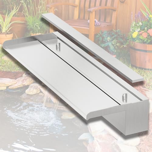 LONGRUNNEW Wasserfall 60 cm aus Edelstahl für Garten Teich Gabione Wand Mauer Pool Bachlauf Wasserfall Pool LONGRUNNEW Wasserfall 60 cm aus Edelstahl für Garten Teich Gabione Wand Mauer Pool Bachlauf Wasserfall Pool von LONGRUNNEW
