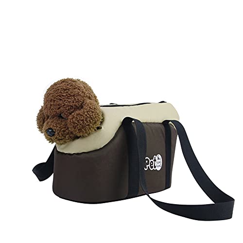 Haustier Tragetasche Welpen Katze Schultertasche Hund Handtasche Warm Verdickte Transporttasche Faltbare Hundetasche Katzentasche Herbst Winter Haustier Tragebeutel für Outdoor Reise Spaziergang von LONTG