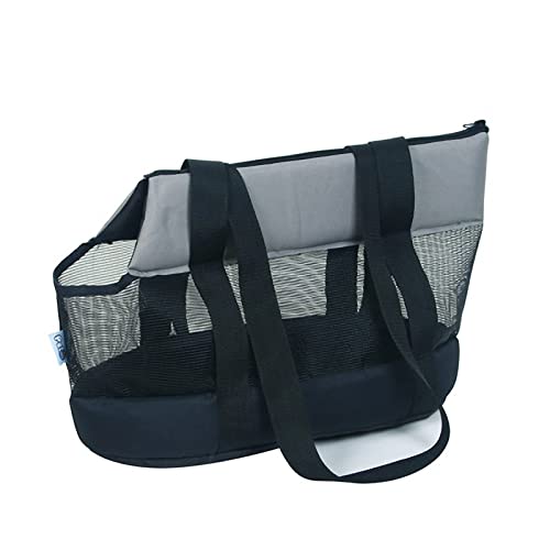 Haustier Tragetasche Katze Welpen Schultertasche Handtasche Mesh Atmungsaktiv Transporttasche Faltbare Katzentasche Welpentasche Sommer Frühling Haustier Tragebeutel für Outdoor Reise Spaziergang von LONTG