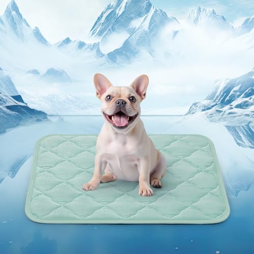 LOOBANI Kühlmatte für den Sommer, Kühlmatte für große Hunde mit rutschfester Unterseite, waschbare Hundekühlpads für Hunde, Katzen, Innen- und Außenbereich, Sofas, Bett, Zwinger und Boden von LOOBANI