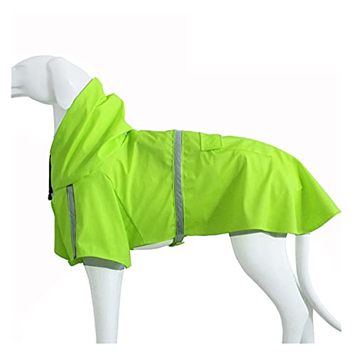 Haustierhund Regenmantel Wasserdicht Reflektierende Regenmantel Kleidung für kleine mittelgroße Hunde Labrador Französisch Bulldogge Corgi Welpen Pet Supplies (Color : Green, Size : 3XL.) von LOOEST