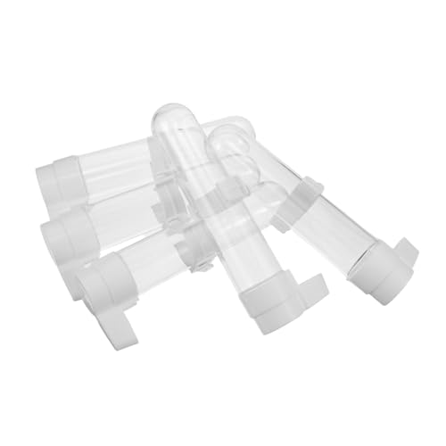 LOORGVEL 10 Stück Automatischer Wasserspender für Papageien Transparenter Kunststoff Trinkflaschenhalter für Vogelkäfig Geeignet für Wellensittiche Nymphensittiche Sittiche und Liebesvögel LOORGVEL 10 Stück Automatischer Wasserspender für Papageien Transparenter Kunststoff Trinkflaschenhalter für Vogelkäfig Geeignet für Wellensittiche Nymphensittiche Sittiche und Liebesvögel von LOORGVEL