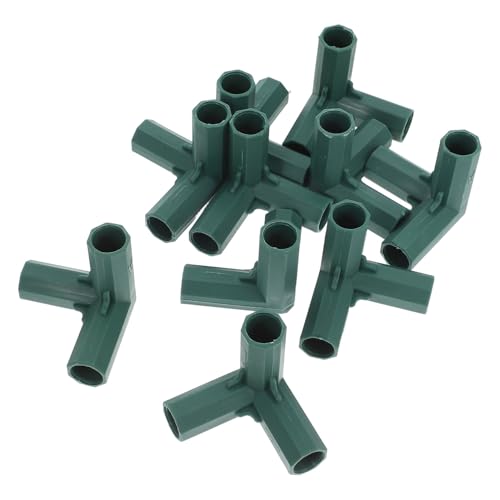 LOORGVEL 3-Wege-verbindungsclips 16 Mm Kunststoff-rahmenverbinder Für Gewächshaus-überdachungs-montagesatz Gartenzubehör von LOORGVEL