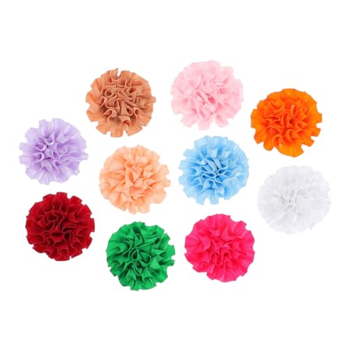 LOORGVEL 10 Stück Teiliges Bunte Hundehalsband Blumen aus Leichte Atmungsaktive Haustier Dekoration für Welpen und Katzen Komfortabel Hautfreundlich Modisch für Alltag und Party von LOORGVEL
