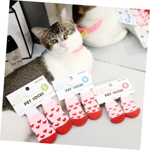 LOORGVEL 16 Stück Teiliges Baumwoll hundesocken rutschfeste Elastische Pfotenschutzsocken für Katzen und Hunde Atmungsaktiv Warmhaltend Innen und Außen Geeignet S Bunte Farbmischung LOORGVEL 16 Stück Teiliges Baumwoll hundesocken rutschfeste Elastische Pfotenschutzsocken für Katzen und Hunde Atmungsaktiv Warmhaltend Innen und Außen Geeignet S Bunte Farbmischung von LOORGVEL