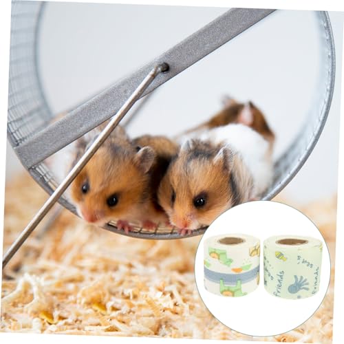 LOORGVEL 2 Rollen Anti rutsch Nagelpflege Tape für Kleine Haustier laufräder Hamster Laufrad Kleintier Übungsrad Klebenagel Trimmer Aufkleber für Chinchilla und Zwerghamster von LOORGVEL