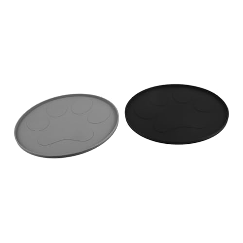 LOORGVEL 2 Stück Auslaufsichere Tischsets Für Haustiere Tischsets Für Haustiere wasserdichte Matten Große Hundefuttermatte Hundeküchenmatte von LOORGVEL