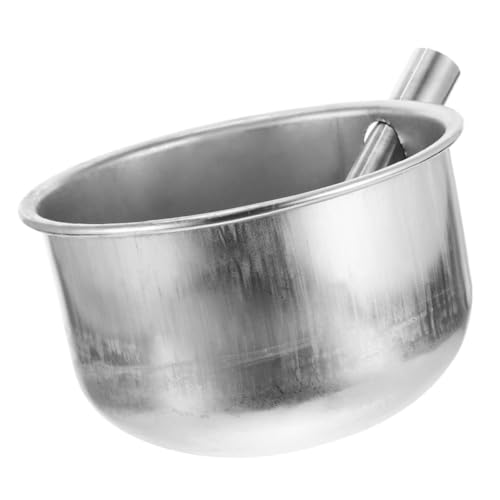 LOORGVEL 2 Stück Edelstahl Trinknapf für Schweine Automatisch Schwimmerventil Wasserspender Oval Für Vieh Landwirtschaft Pferde Rinder Schafe Ziegen Hunde von LOORGVEL