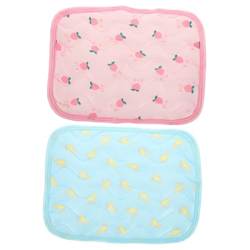 LOORGVEL 2 Stück Haustier Kühlmatte für Sommer mit Atmungsaktivem Langlebigem Material Leichter Hamster Kühlkissen für Kaninchen und Meerschweinchen für Käfig Sofa und Auto LOORGVEL 2 Stück Haustier Kühlmatte für Sommer mit Atmungsaktivem Langlebigem Material Leichter Hamster Kühlkissen für Kaninchen und Meerschweinchen für Käfig Sofa und Auto von LOORGVEL