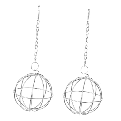LOORGVEL 2 Stück Teiliges Edelstahl Hängender Gemüsehalter in Kugelform Attraktiv für Geflügel Fördert Scharren und Stress Geeignet für Tomaten Salat LOORGVEL 2 Stück Teiliges Edelstahl Hängender Gemüsehalter in Kugelform Attraktiv für Geflügel Fördert Scharren und Stress Geeignet für Tomaten Salat von LOORGVEL