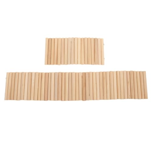 LOORGVEL 2 Stück Teiliges Hamster Kletterleiter Holzspielzeug Lustige Kleine Haustierleiter für Zwerghamster und Chinchillas Sicheres Kauspielzeug zur Beschäftigung und Bewegung im Käfig von LOORGVEL