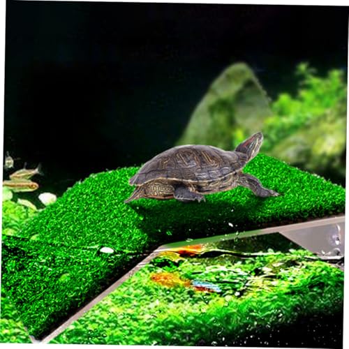 LOORGVEL 2 Stück Teiliges Schildkröten basking plattform aus PP Kunststoff mit Realistischer Gras Simulation Schwimmende Terrassen für Aquarium Klettern und Sonnenbaden Geeignet für LOORGVEL 2 Stück Teiliges Schildkröten basking plattform aus PP Kunststoff mit Realistischer Gras Simulation Schwimmende Terrassen für Aquarium Klettern und Sonnenbaden Geeignet für von LOORGVEL