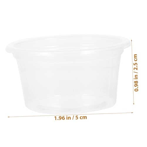 LOORGVEL 20 Stück Teiliges Transparent Verschüttsichere Wasserschalen für Gecko Reptilien Schildkröte Langlebige Verschleißfeste Futter Wassernäpfe für Terrarium von LOORGVEL