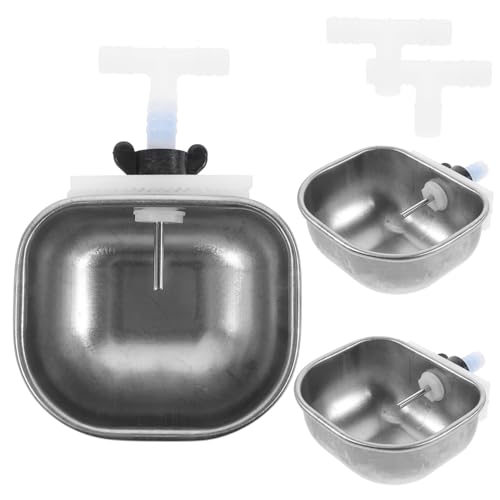 LOORGVEL 3 Stück Teiliges Kaninchen Wasserhalter aus Edelstahl Automatischer Napf mit Glatter Oberfläche Langlebiger Trinknapf für Kleine Haustiere Installieren und Geruchsfrei für LOORGVEL 3 Stück Teiliges Kaninchen Wasserhalter aus Edelstahl Automatischer Napf mit Glatter Oberfläche Langlebiger Trinknapf für Kleine Haustiere Installieren und Geruchsfrei für von LOORGVEL