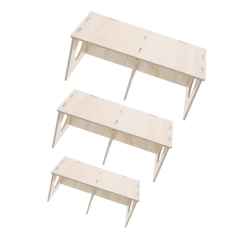 LOORGVEL 3 Stück Verstecke aus Hamsterholz Hamster-Aktivitätsspielzeug Hamsterhütte Haus Hamster verstecken Haus hölzernes Versteck Hamsterverstecke Hamsterhaus versteckt Hamsterhäuser von LOORGVEL