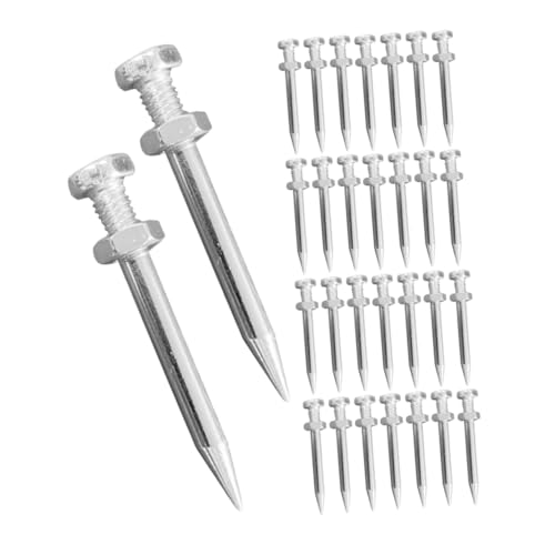 LOORGVEL 30 Stück Rasenbelüfter-schuhspikes, Bodenbelüfter-heringe, Lose Schuh-gartenspikes, Metall-belüftungsstifte Für Gartenrasenpflege-Werkzeuge von LOORGVEL