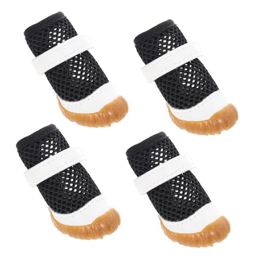 LOORGVEL 4 Stück Atmungsaktive Mesh hundeschuhe Leichte Sommer pfotenschützer rutschfeste Bequeme Hundestiefel für Kleine und Mittlere Hunde für Drinnen und Draußen LOORGVEL 4 Stück Atmungsaktive Mesh hundeschuhe Leichte Sommer pfotenschützer rutschfeste Bequeme Hundestiefel für Kleine und Mittlere Hunde für Drinnen und Draußen von LOORGVEL