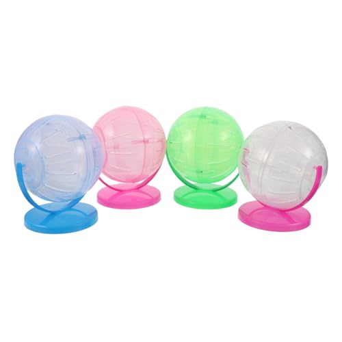 LOORGVEL 4 Stück Hamster Laufkugeln Transparent Leise Laufräder für Kleintiere Wie Hamster und Rennmäuse Geräuscharme Fitnessbälle für Käfig Zubehör und Interaktives Haustierspielzeug LOORGVEL 4 Stück Hamster Laufkugeln Transparent Leise Laufräder für Kleintiere Wie Hamster und Rennmäuse Geräuscharme Fitnessbälle für Käfig Zubehör und Interaktives Haustierspielzeug von LOORGVEL