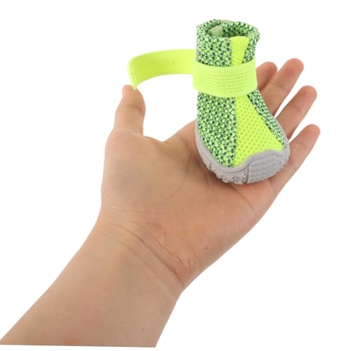 LOORGVEL 4 Stück Haustier Jahreszeiten Sportschuhe Hundeschuhe Klein Haustier Booties Wanderschuhe Für Hunde Schutzstiefel Für Hundepfoten Schuhe Für Hunde Klein Grün Polyester LOORGVEL 4 Stück Haustier Jahreszeiten Sportschuhe Hundeschuhe Klein Haustier Booties Wanderschuhe Für Hunde Schutzstiefel Für Hundepfoten Schuhe Für Hunde Klein Grün Polyester von LOORGVEL