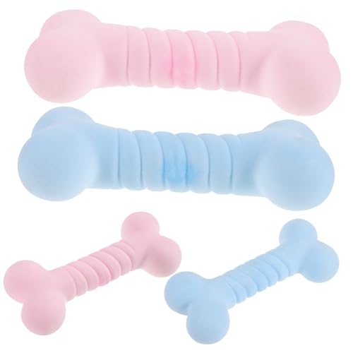 LOORGVEL 4 Stück TPR Gummi Hund Kauspielzeug Mittelgroß Interaktives Zahnpflege für Welpen Robust Farblich Gemischt Rosa Blau Fördert Intelligenz und Beschäftigung LOORGVEL 4 Stück TPR Gummi Hund Kauspielzeug Mittelgroß Interaktives Zahnpflege für Welpen Robust Farblich Gemischt Rosa Blau Fördert Intelligenz und Beschäftigung von LOORGVEL