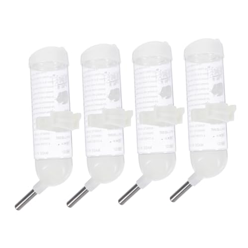 LOORGVEL 4 Stück Teiliges Auslaufsicheres Trinkflaschen mit Edelstahl Nippel Hängender Wasserspender für Kleine Haustiere Wie Hamster und Kaninchen Bpa Frei Praktisch für Käfig und LOORGVEL 4 Stück Teiliges Auslaufsicheres Trinkflaschen mit Edelstahl Nippel Hängender Wasserspender für Kleine Haustiere Wie Hamster und Kaninchen Bpa Frei Praktisch für Käfig und von LOORGVEL