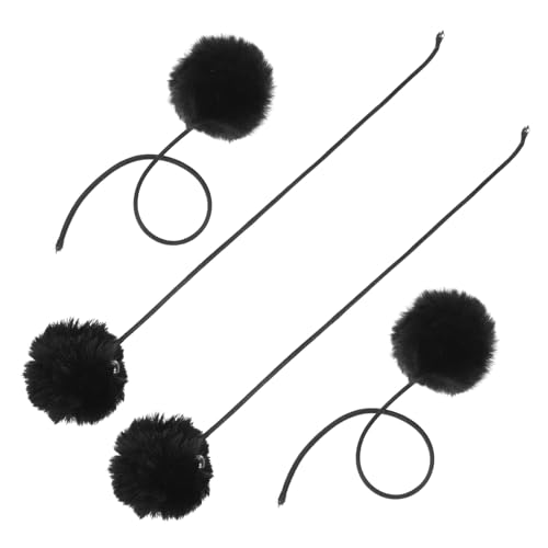 LOORGVEL 4 Stück Teiliges Katzenspielzeug mit Glocke Austauschbarer Plüschball für Kratzbaum Hängendes Katzenspielzeug Vielseitig Montierbar Fördert Bewegliche Katzen Schützt Möbel vor von LOORGVEL